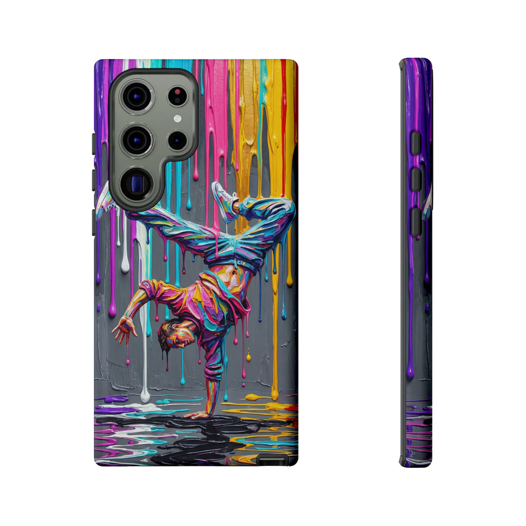 Colorful Breakdancer Graffiti Tough Samsung Galaxy Phone Case