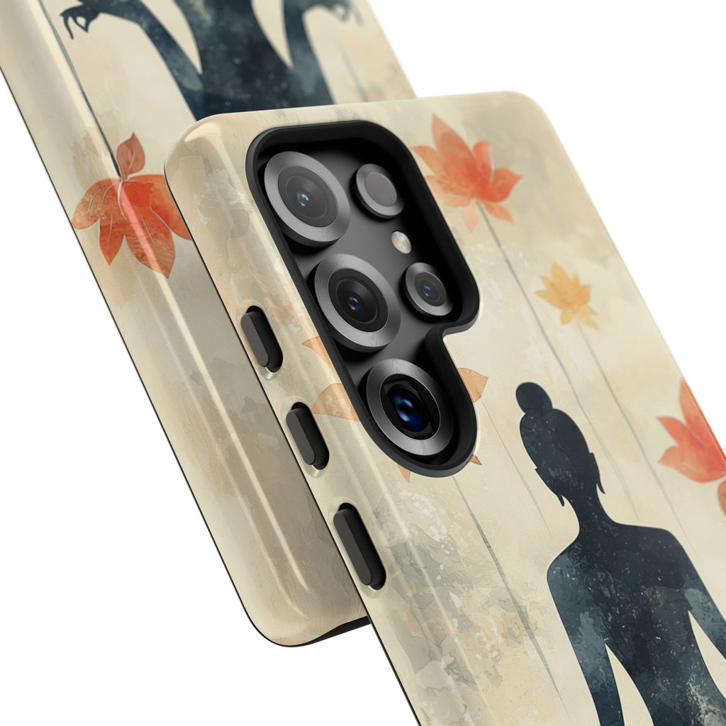 Yoga Lotus Samsung Galaxy Case | Meditative Silhouette