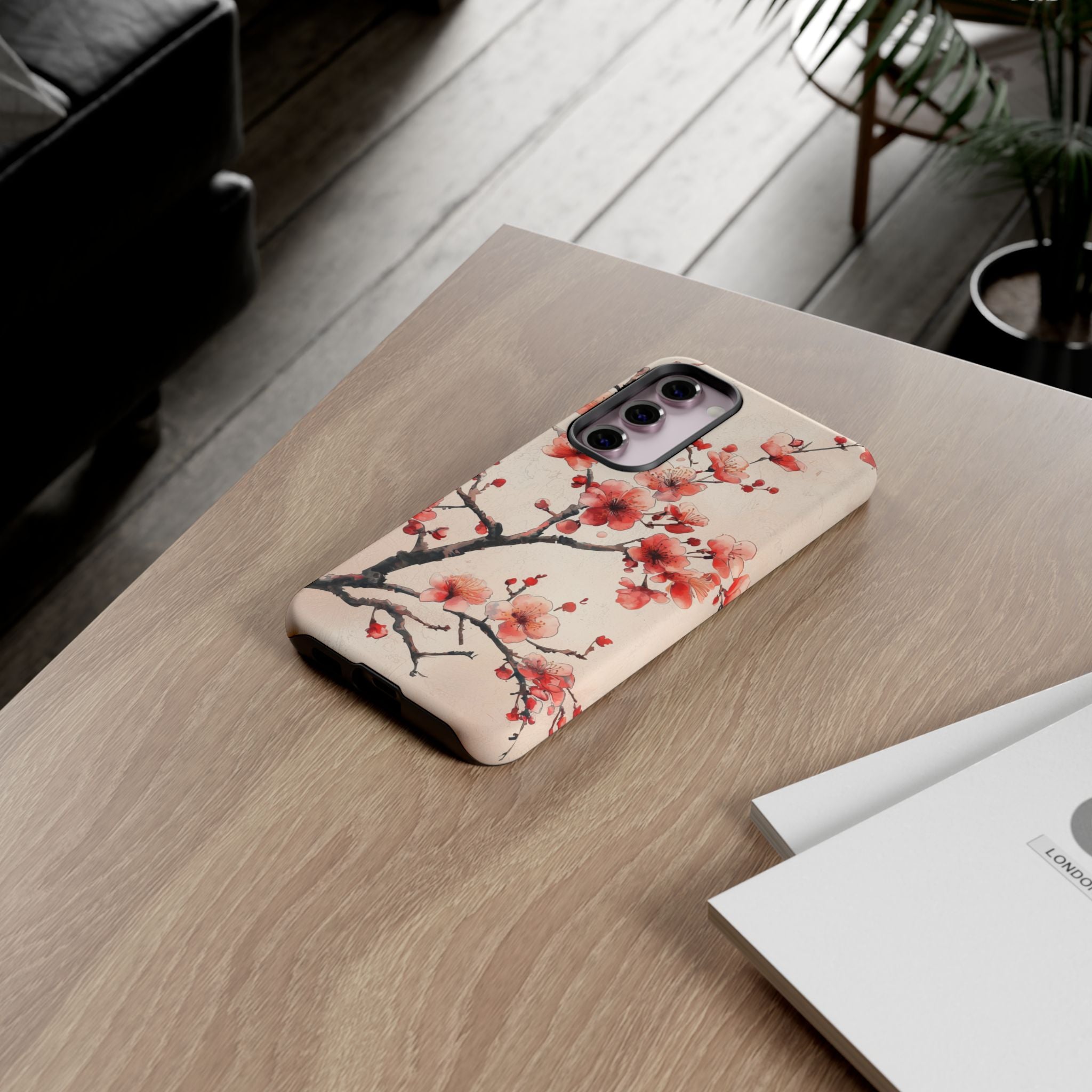 Cherry Blossom Samsung Galaxy Phone Case | Pink Blossom Branch Design