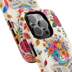 Floral Rainbow Cat iPhone Case | Cat News Design