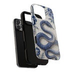 Asian Zodiac Snake MagSafe iPhone Case | Blue & White Porcelain Slim Shockproof Case | Year of the Snake