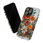 Floral Quilling Tough iPhone Case — Orange Daisy