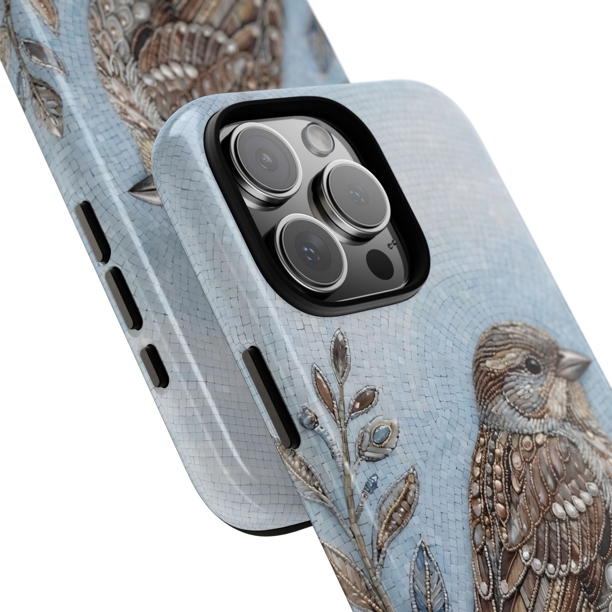 Bird Illustration iPhone Case — Sparrow Art Tough Phone Cover