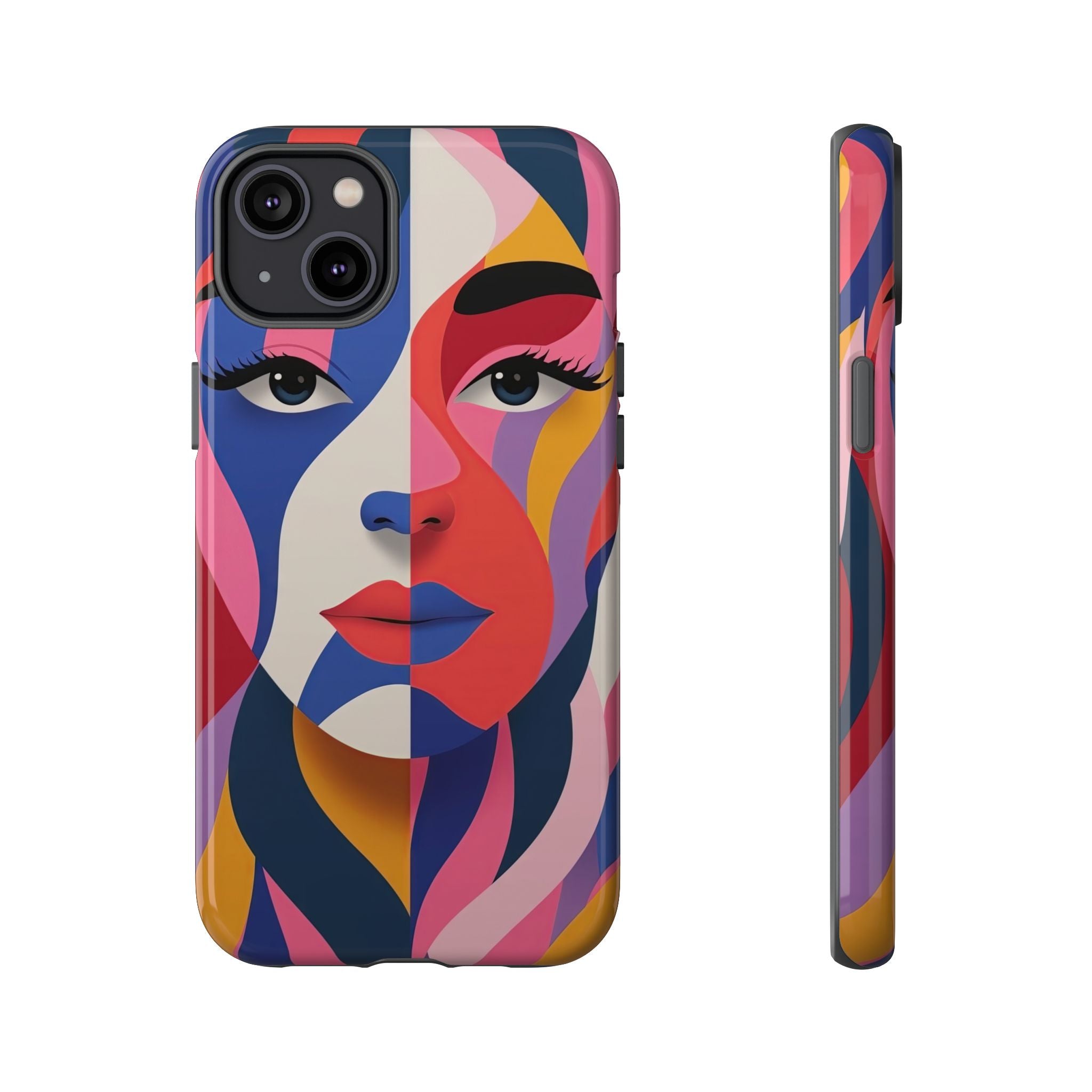 Abstract Colourful Face iPhone Case | Vibrant Pop Art