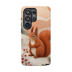 Winter Squirrel Samsung Galaxy Phone Case | Woodland Animal Phone Case