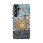 Stained Glass Floral Sun & Sea Tough Samsung Galaxy Case