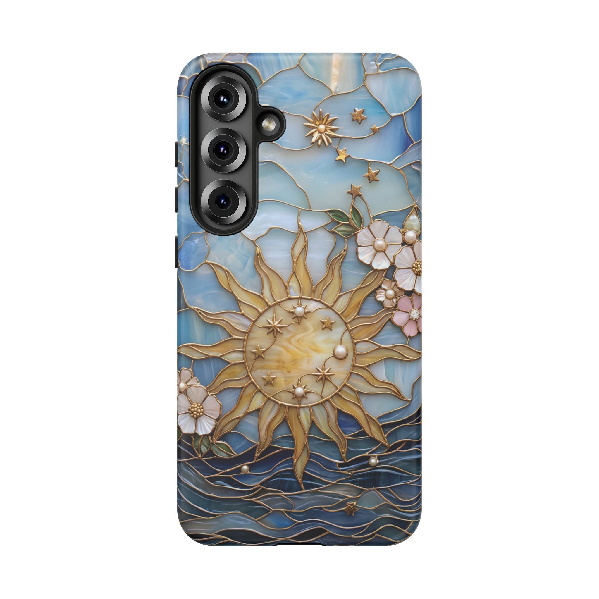 Stained Glass Floral Sun & Sea Tough Samsung Galaxy Case