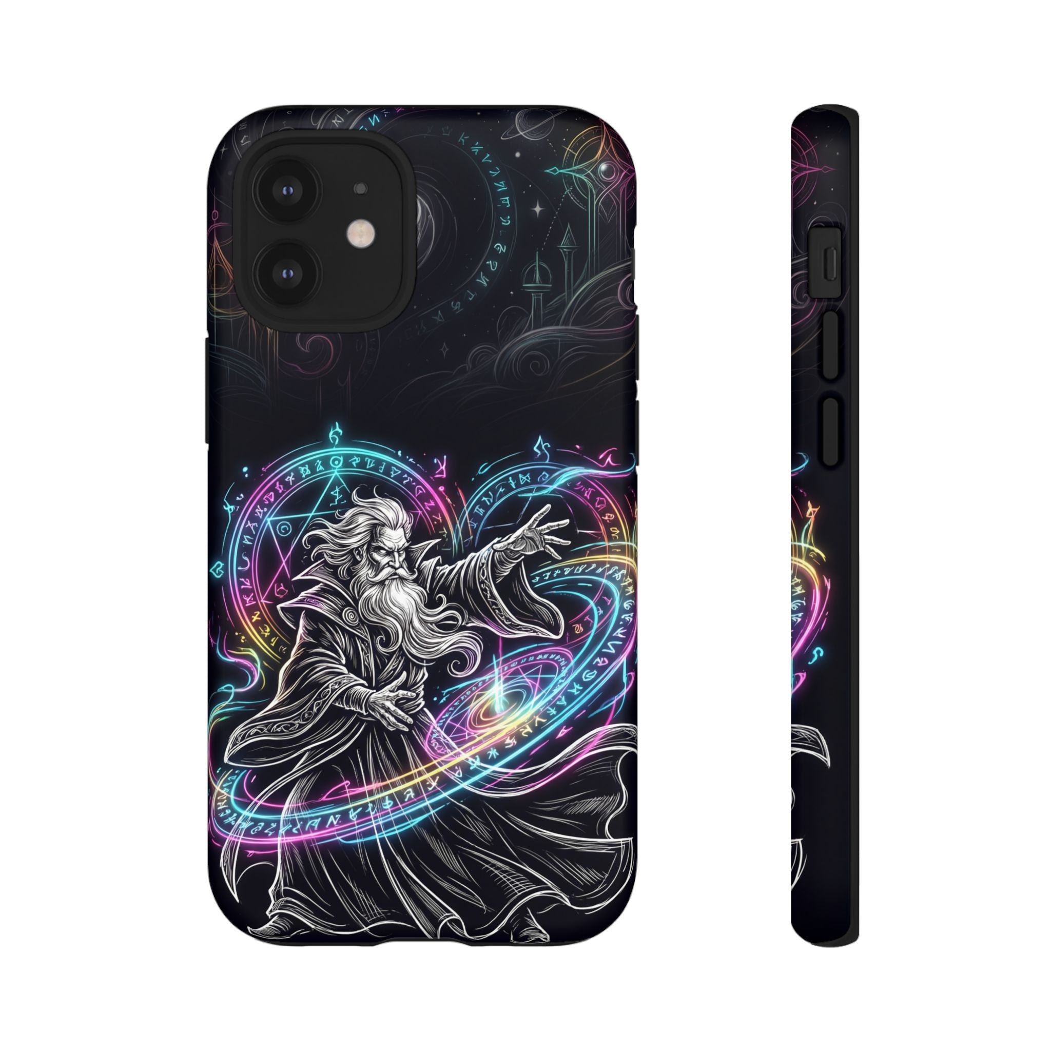 Neon Spell Art Wizard Magic iPhone Case