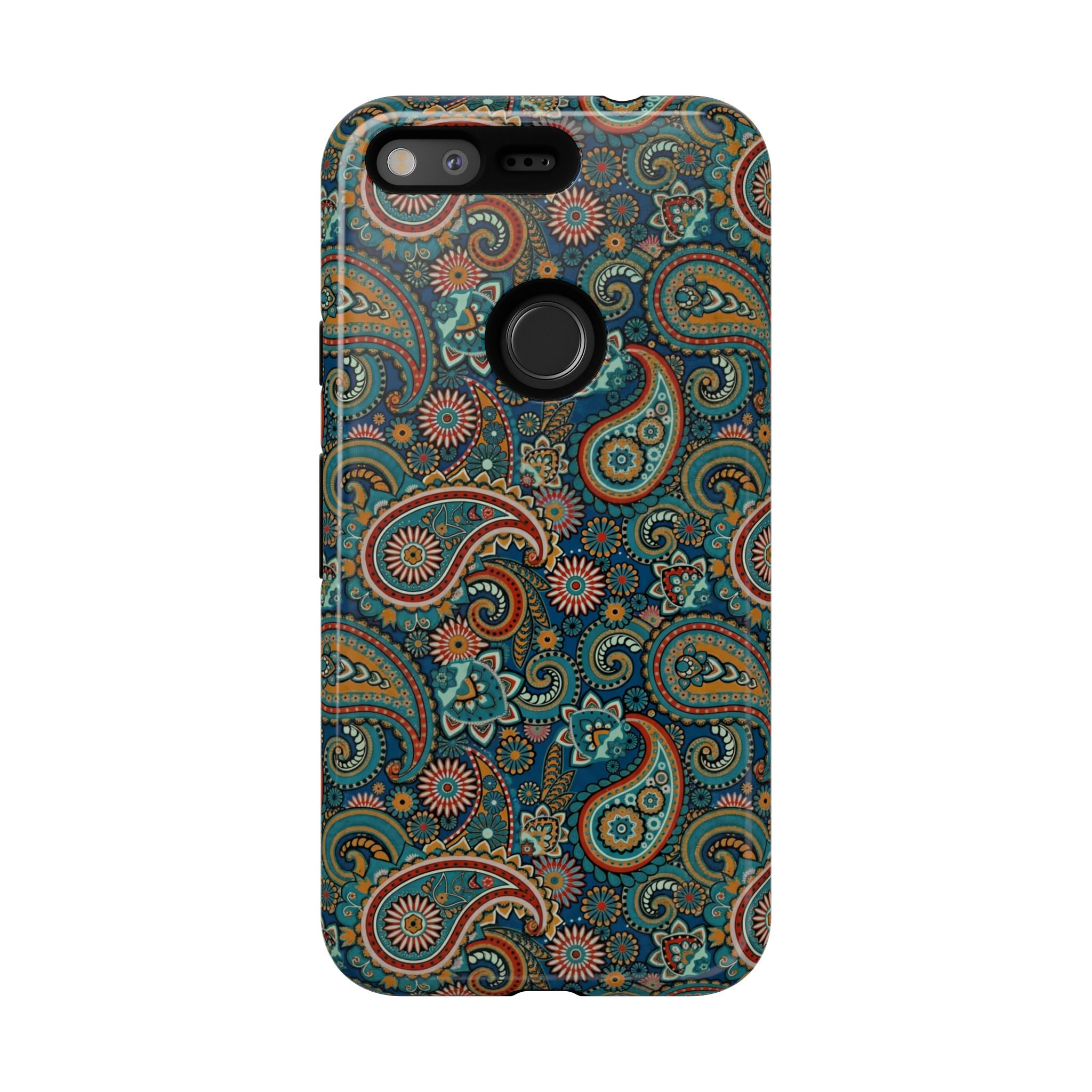 Batik Vibrant Paisley Protective Tough Google Pixel Case