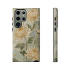 Chrysanthemum Samsung Galaxy Phone Case | Vintage Floral Phone Case