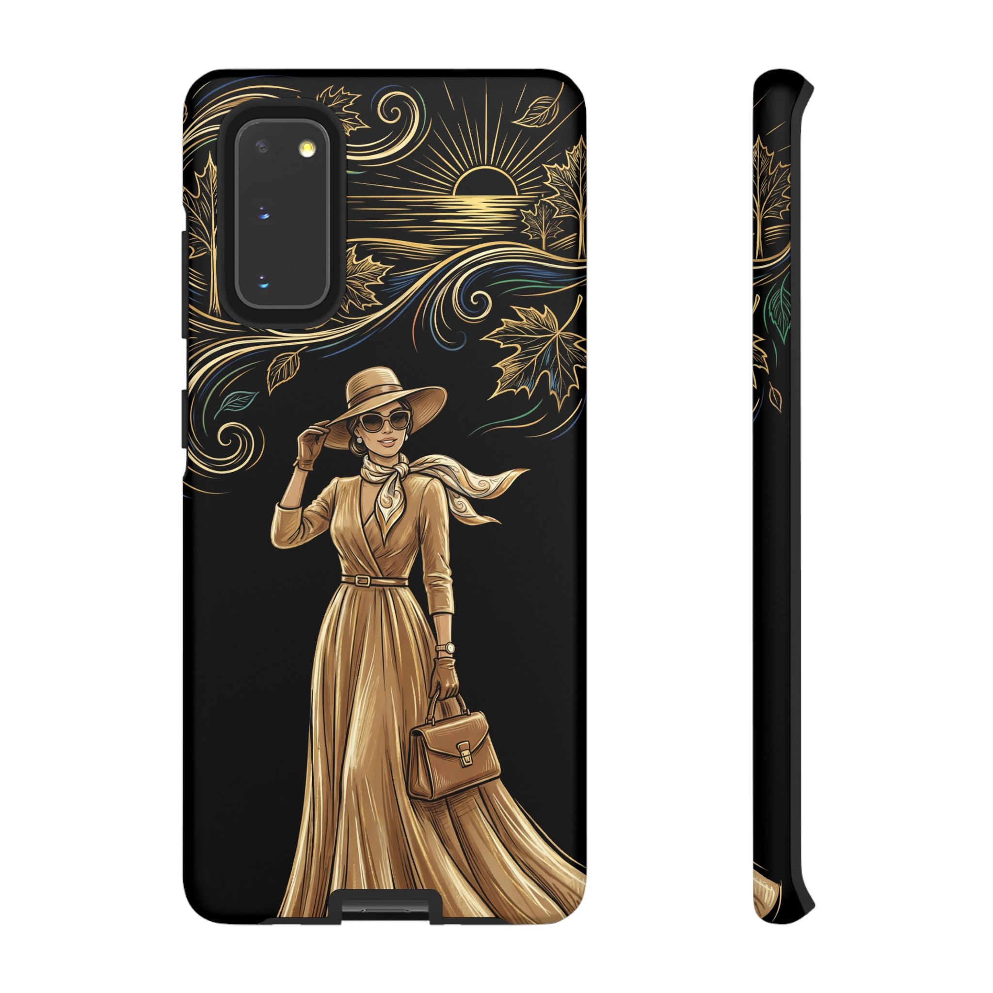 Vintage Autumn Lady Samsung Galaxy Phone Case