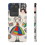 Cute Dachshund Dog Illustration Samsung Galaxy Phone Case