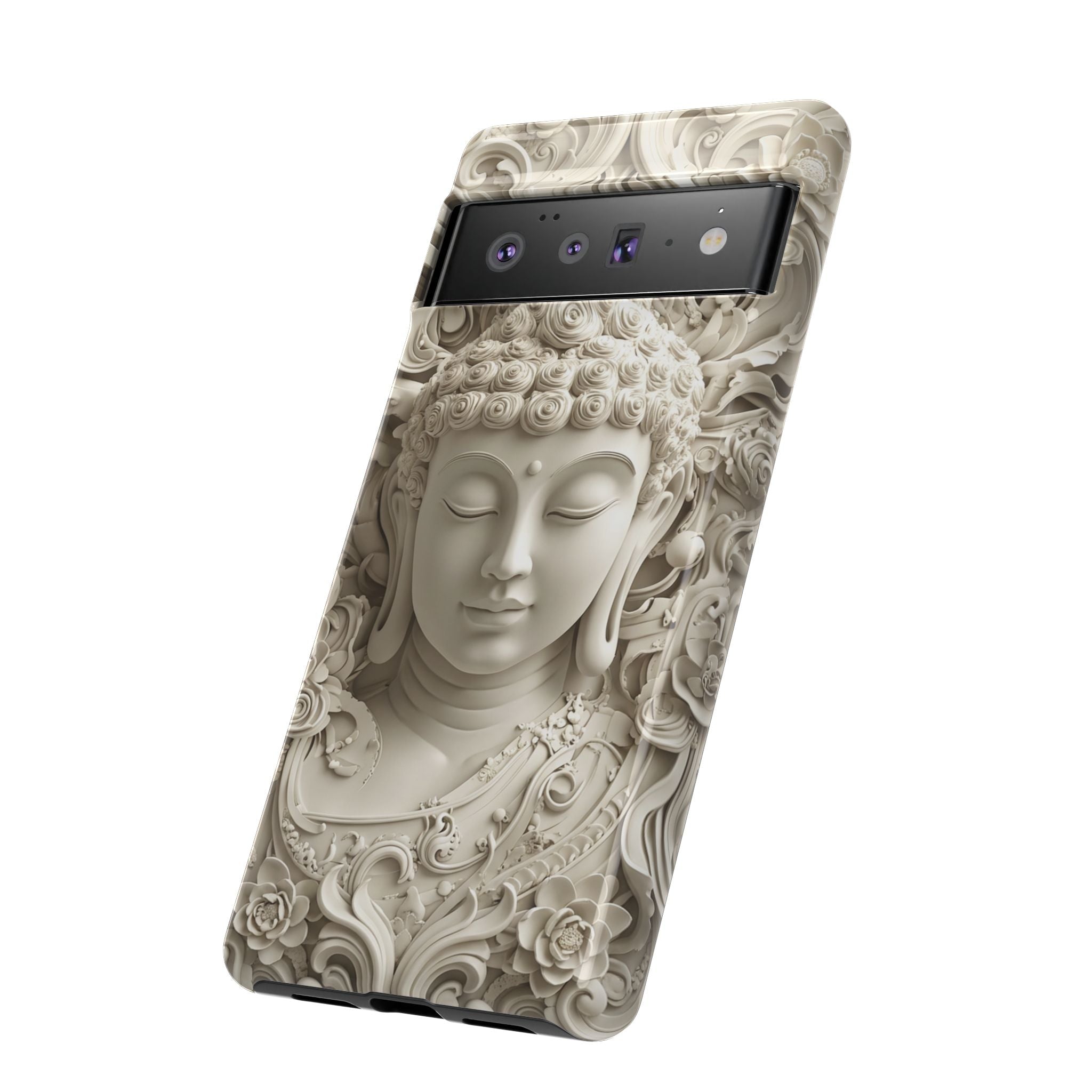 Buddha Relief Google Pixel Case — Serene Zen Protective Phone Cover
