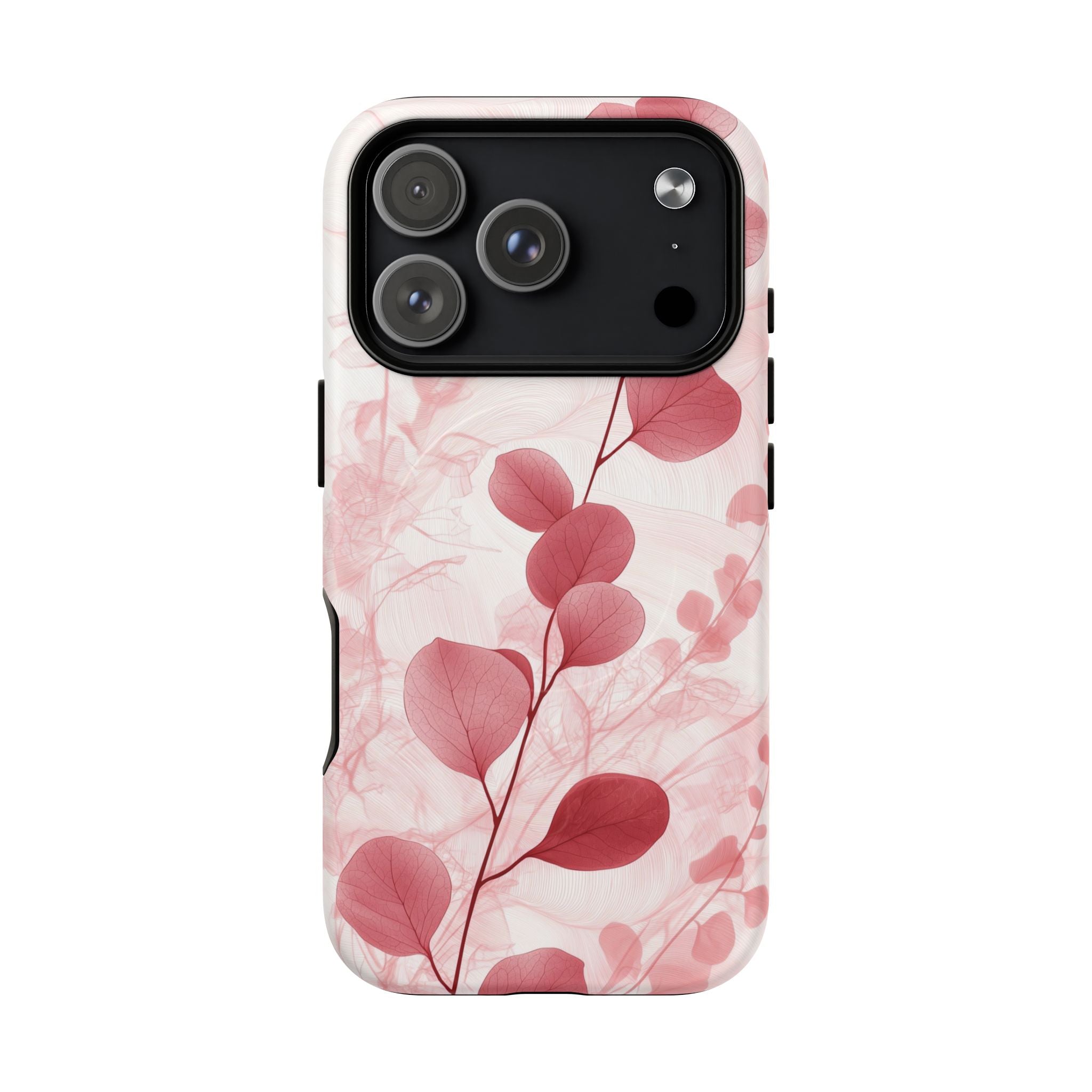 Pink Botanical Floral Eucalyptus MagSafe iPhone Case