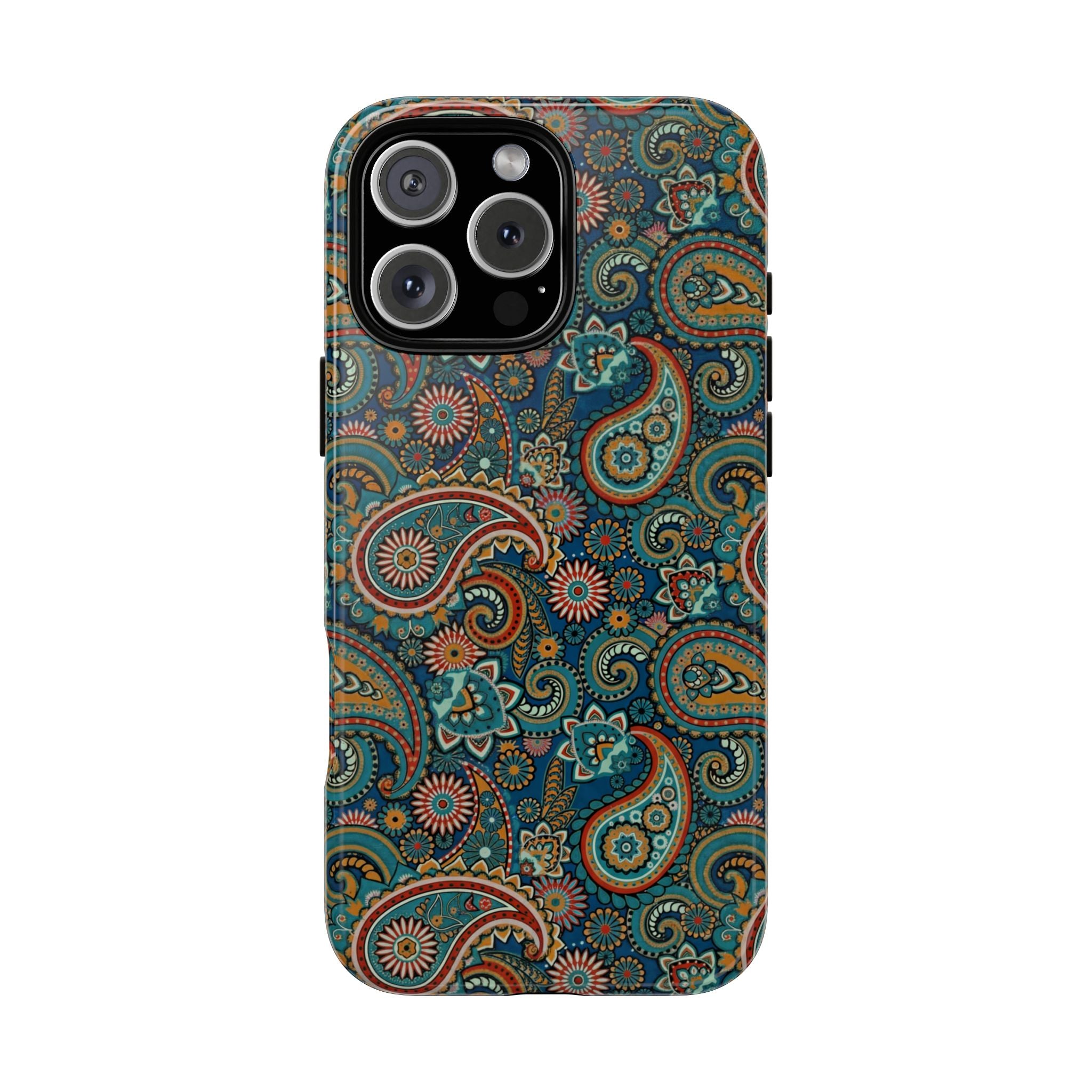 Batik Vibrant Paisley Protective Tough iPhone Case