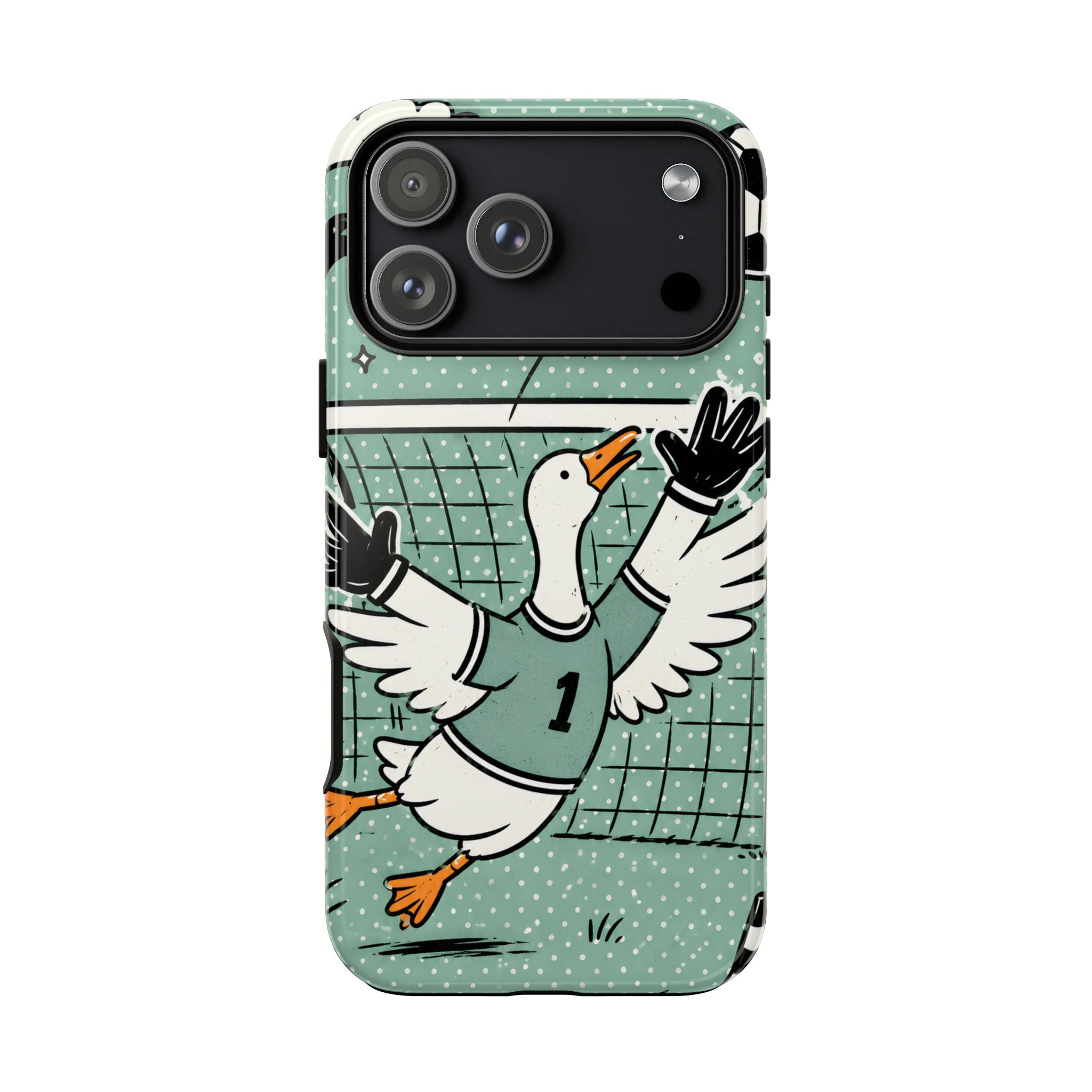Goalkeeper Goose iPhone Case | Funny Soccer Bird Cover
