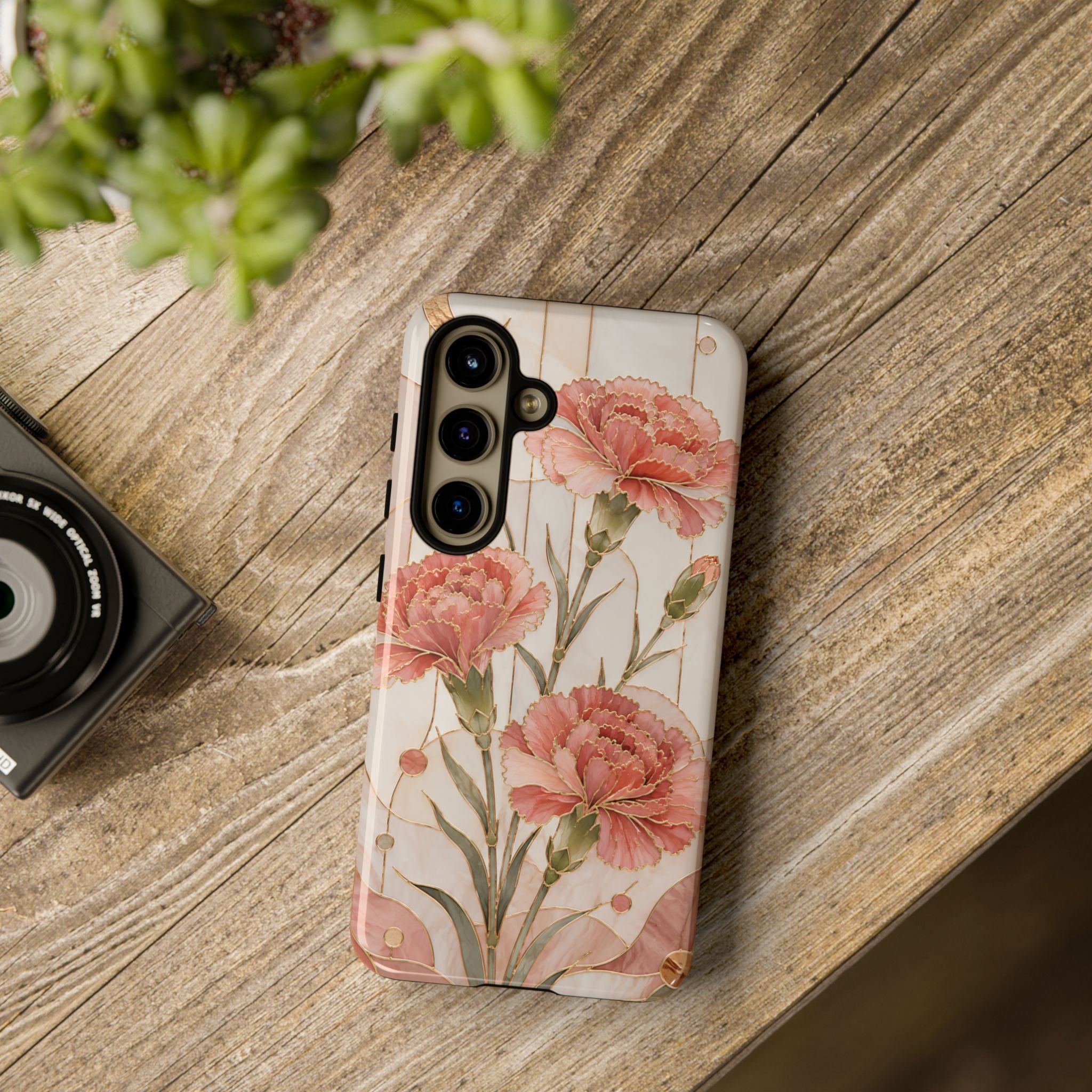 Carnation Samsung Galaxy Phone Case | Pink Floral Phone Case