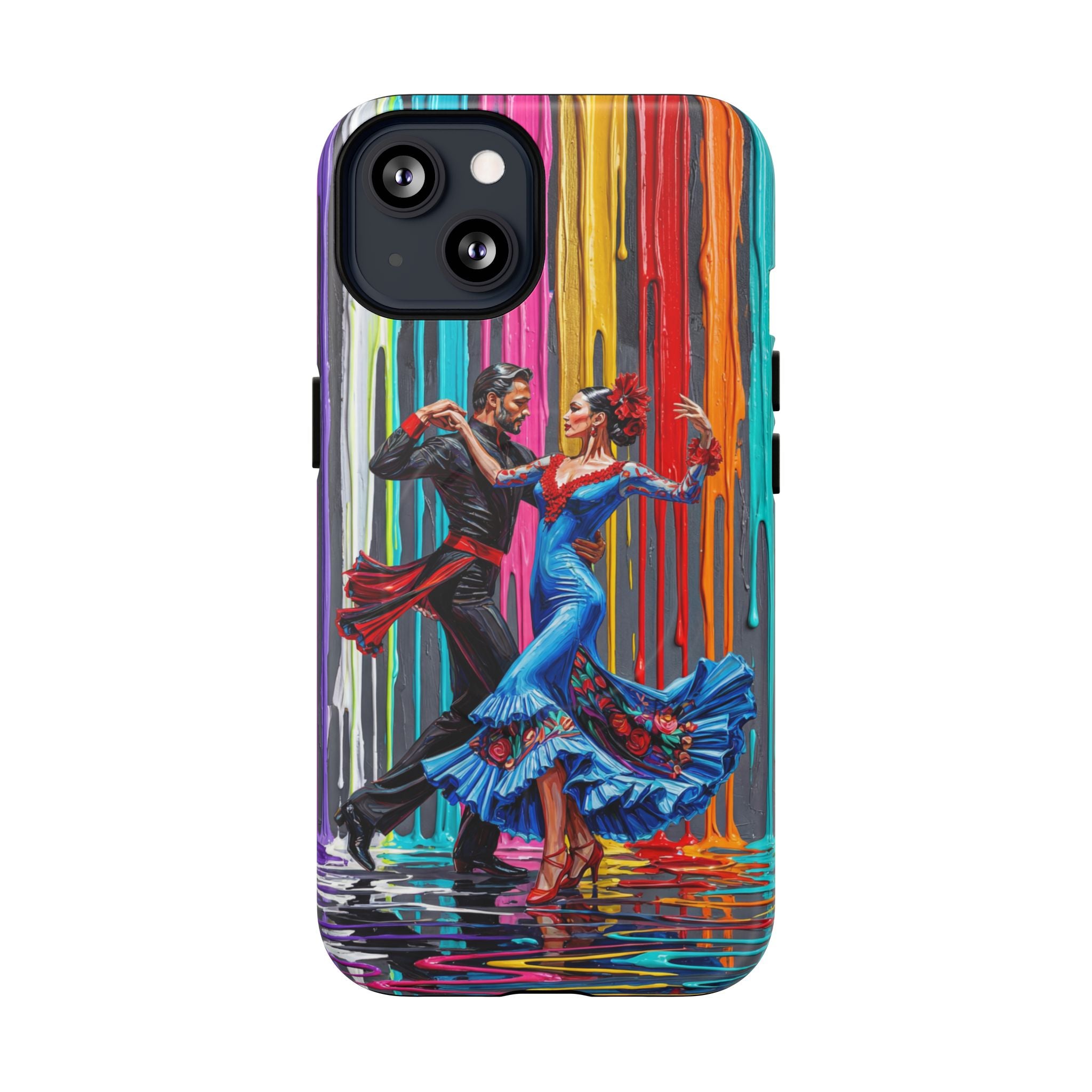 Colorful Tango MagSafe iPhone Case | Vibrant Dancing Couple Art Protection
