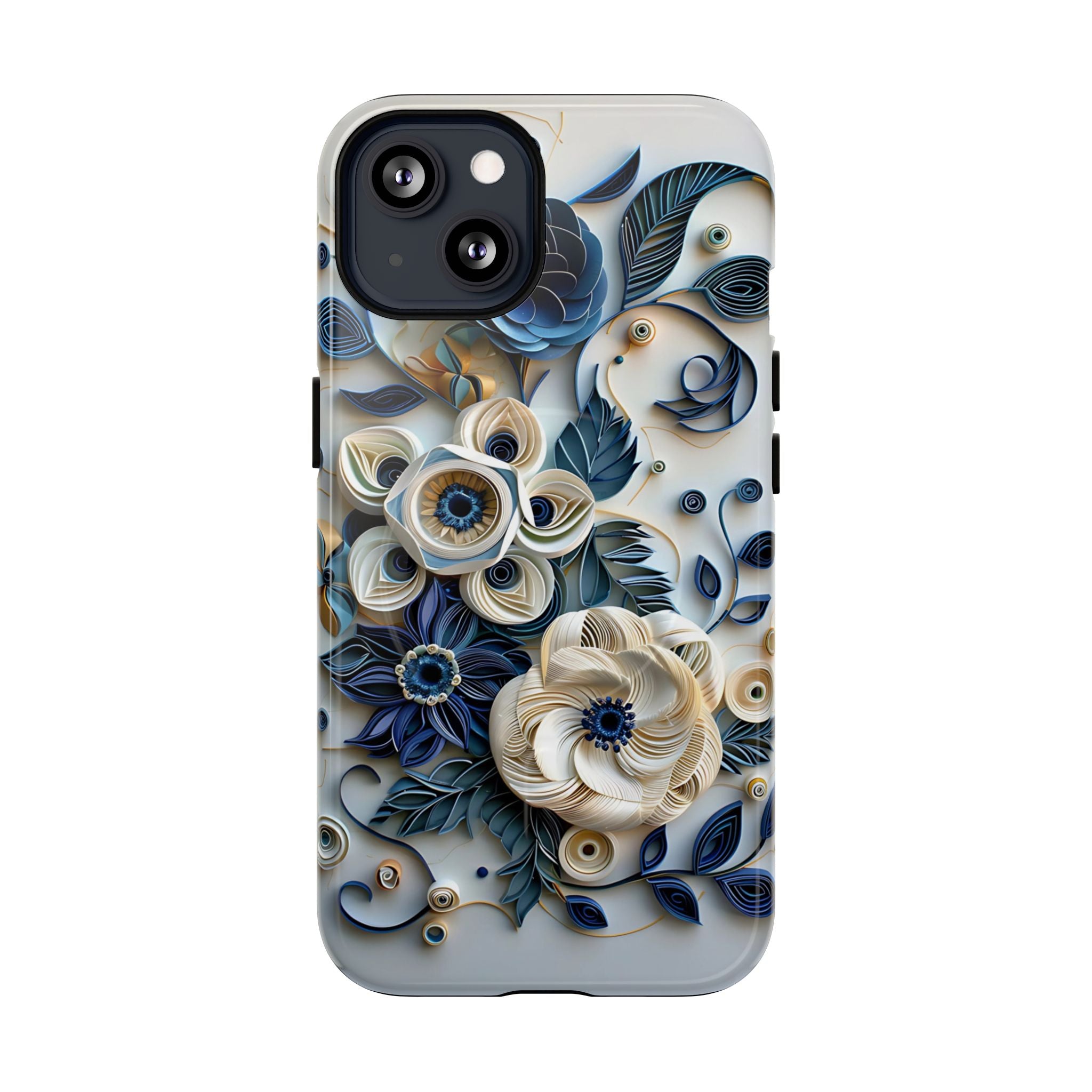 Floral Quilled Art Tough MagSafe Phone Case