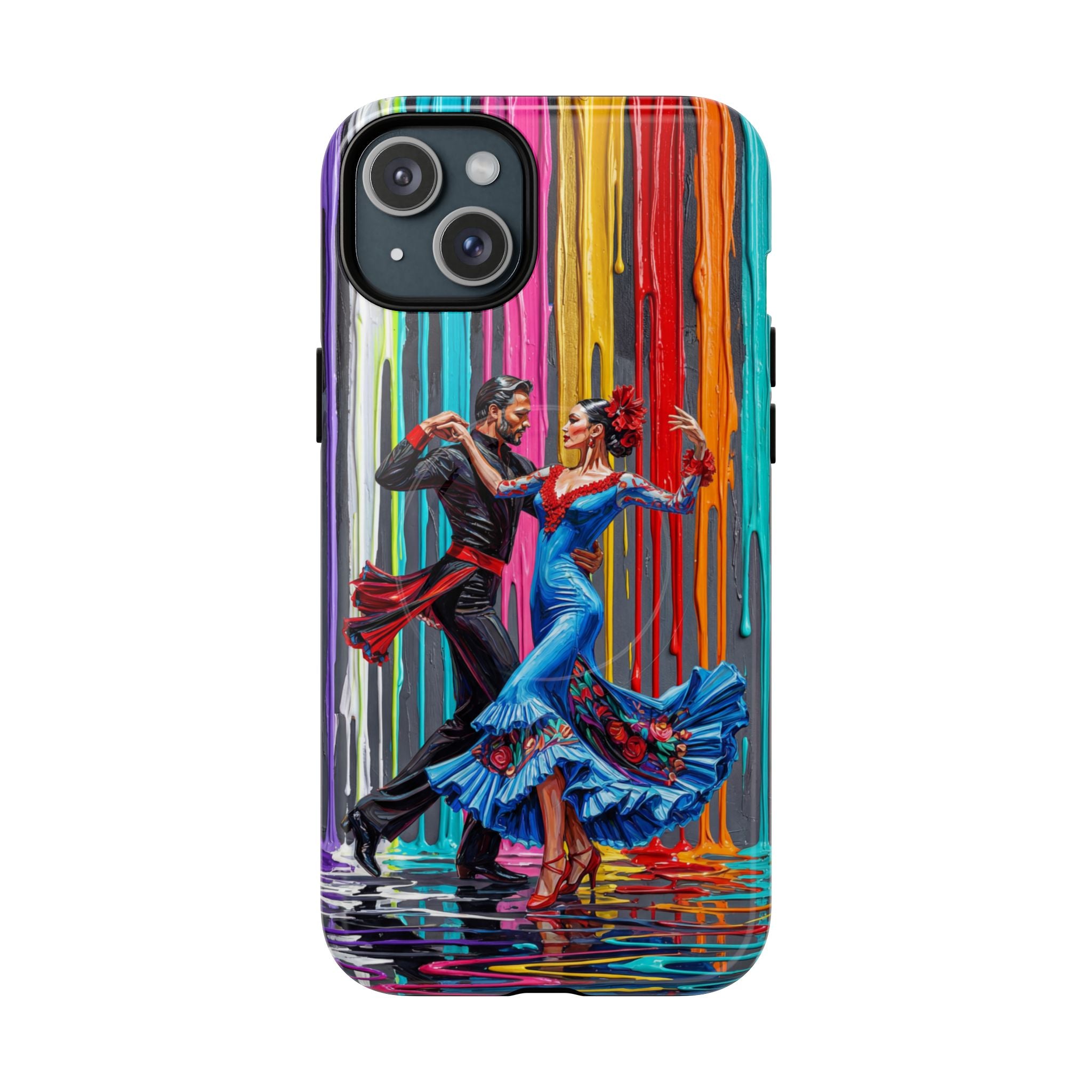 Colorful Tango MagSafe iPhone Case | Vibrant Dancing Couple Art Protection