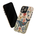 Floral Whale iPhone Case | Boho Marine Pattern Tough Case