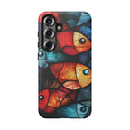 Fish Mosaic Tough Samsung Galaxy Case — Colourful Artistic Fish Pattern