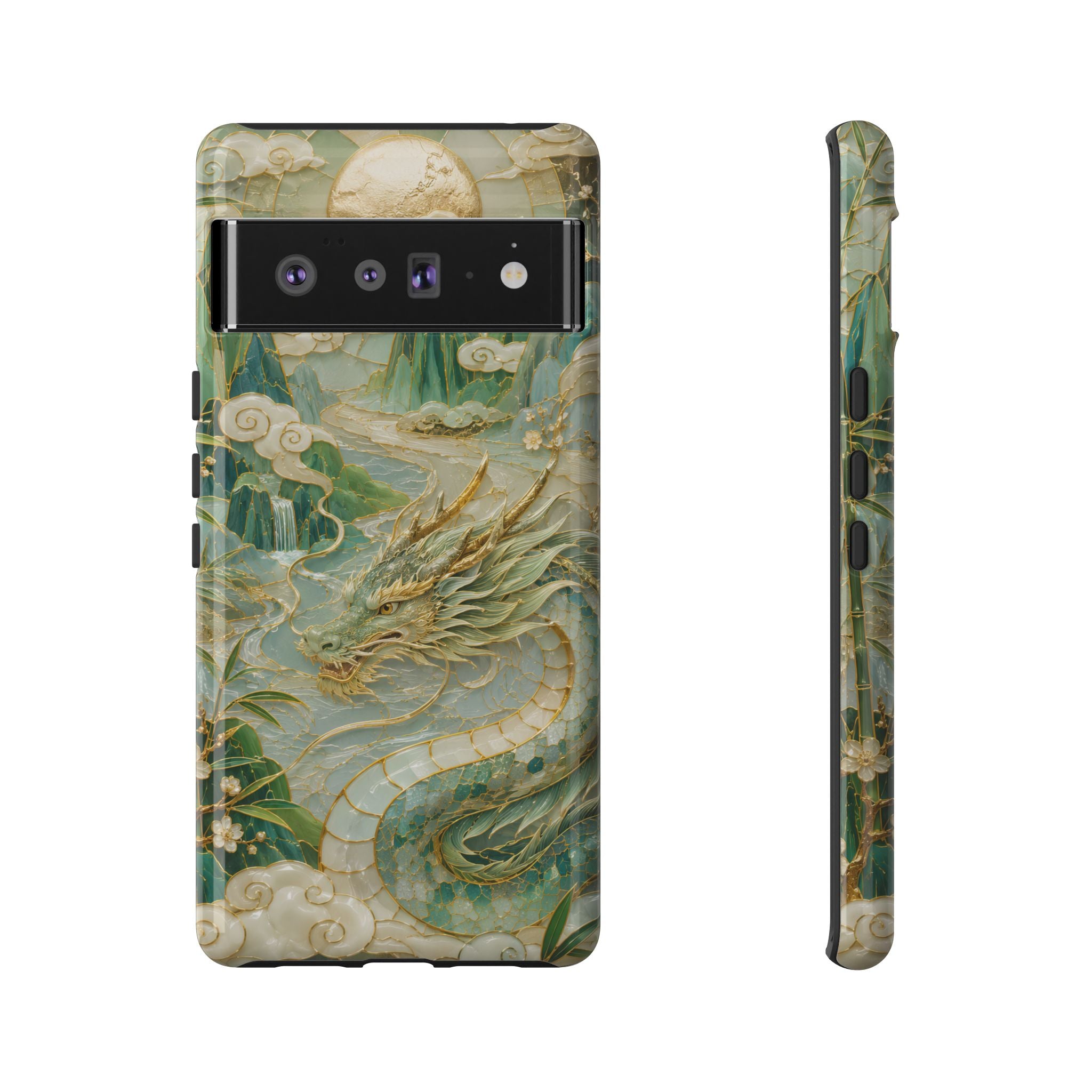 Chinese Dragon Google Pixel Phone Case | Jade Dragon Art Cover