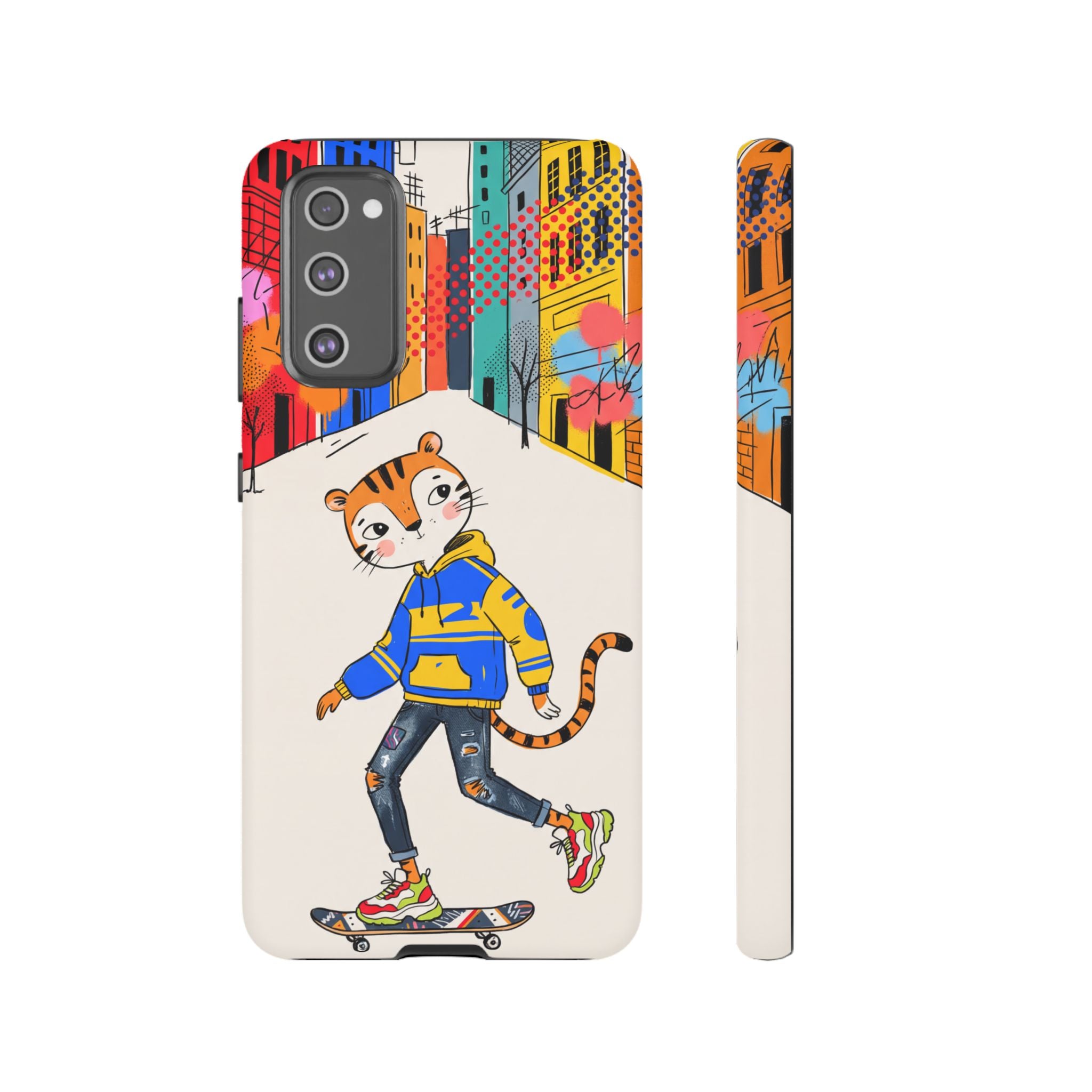 Skater Tiger Samsung Galaxy Phone Case