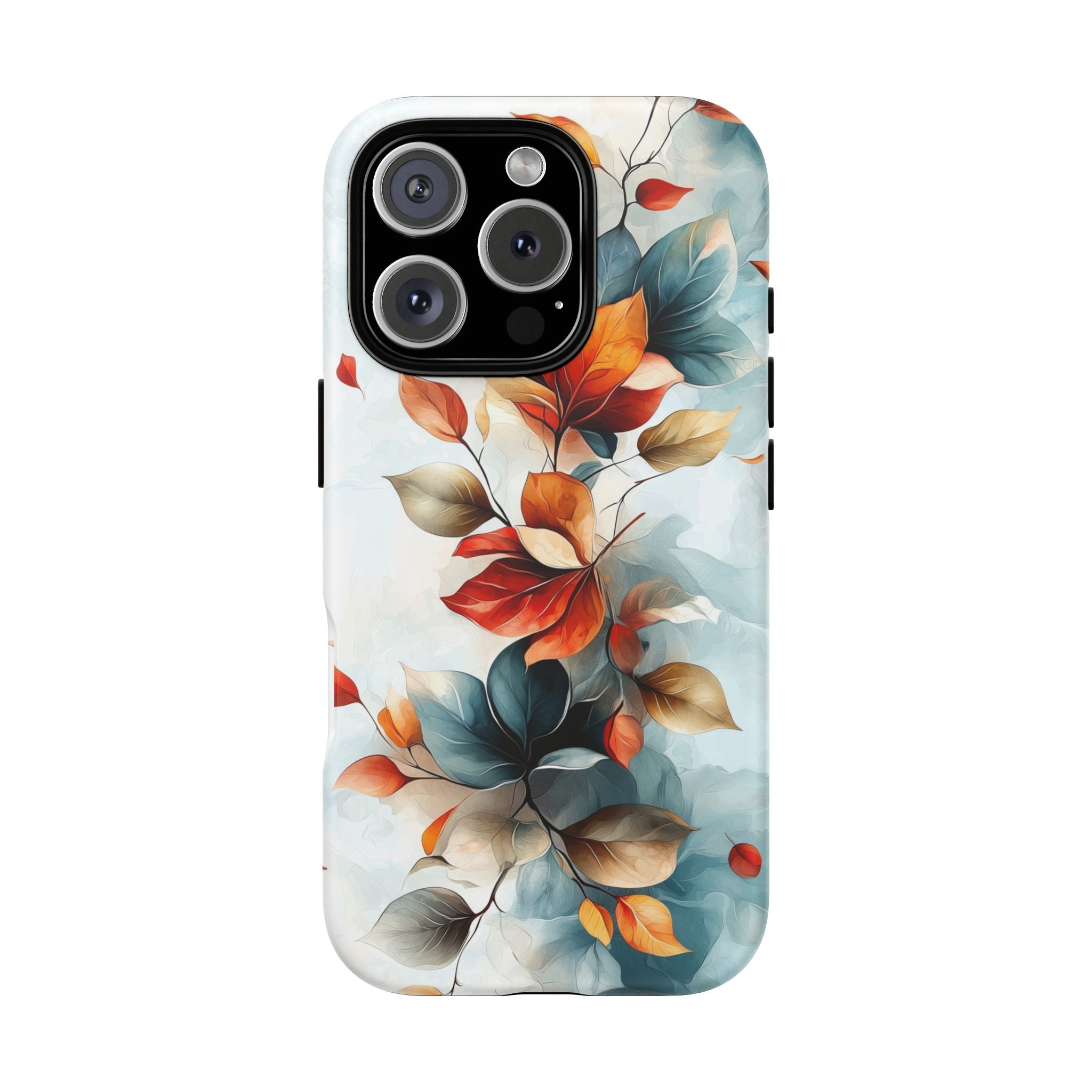 Floral Autumn Leaves Tough iPhone Case