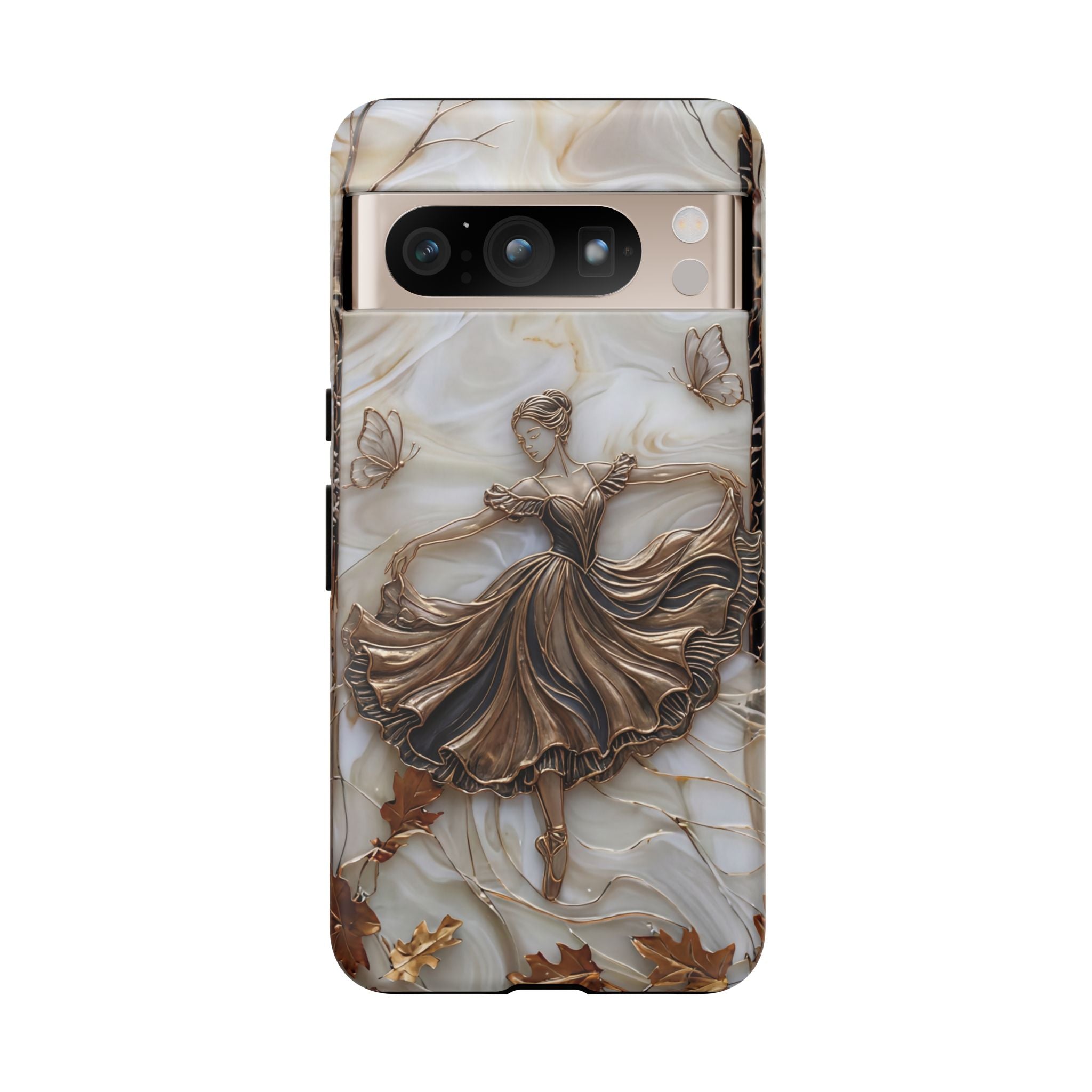 Elegant Bronze Ballerina Dance Design Google Pixel Case