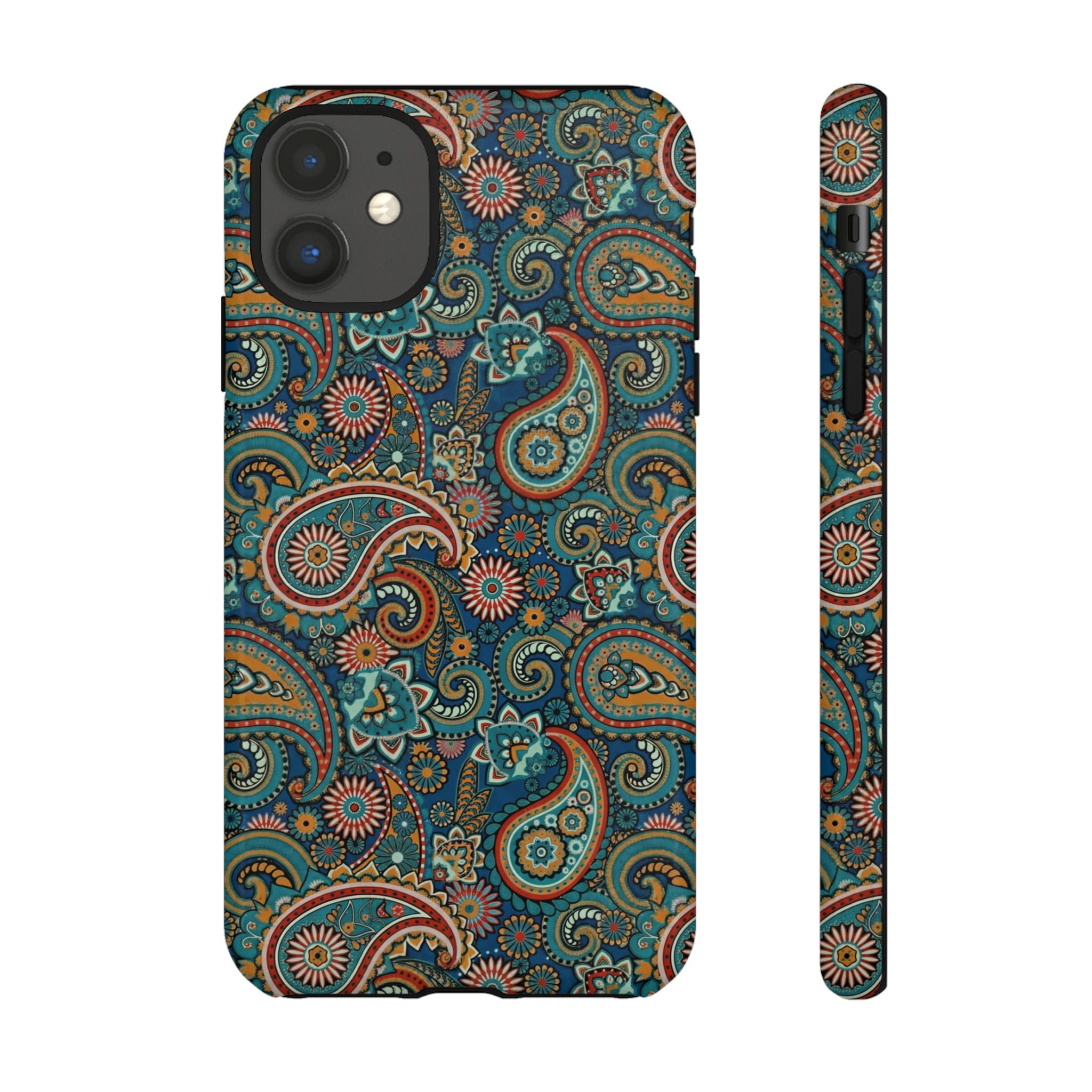 Batik Vibrant Paisley Protective Tough iPhone Case