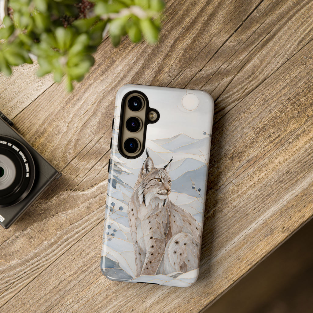 Lynx Samsung galaxy Phone Case | Winter Mountain Phone Case