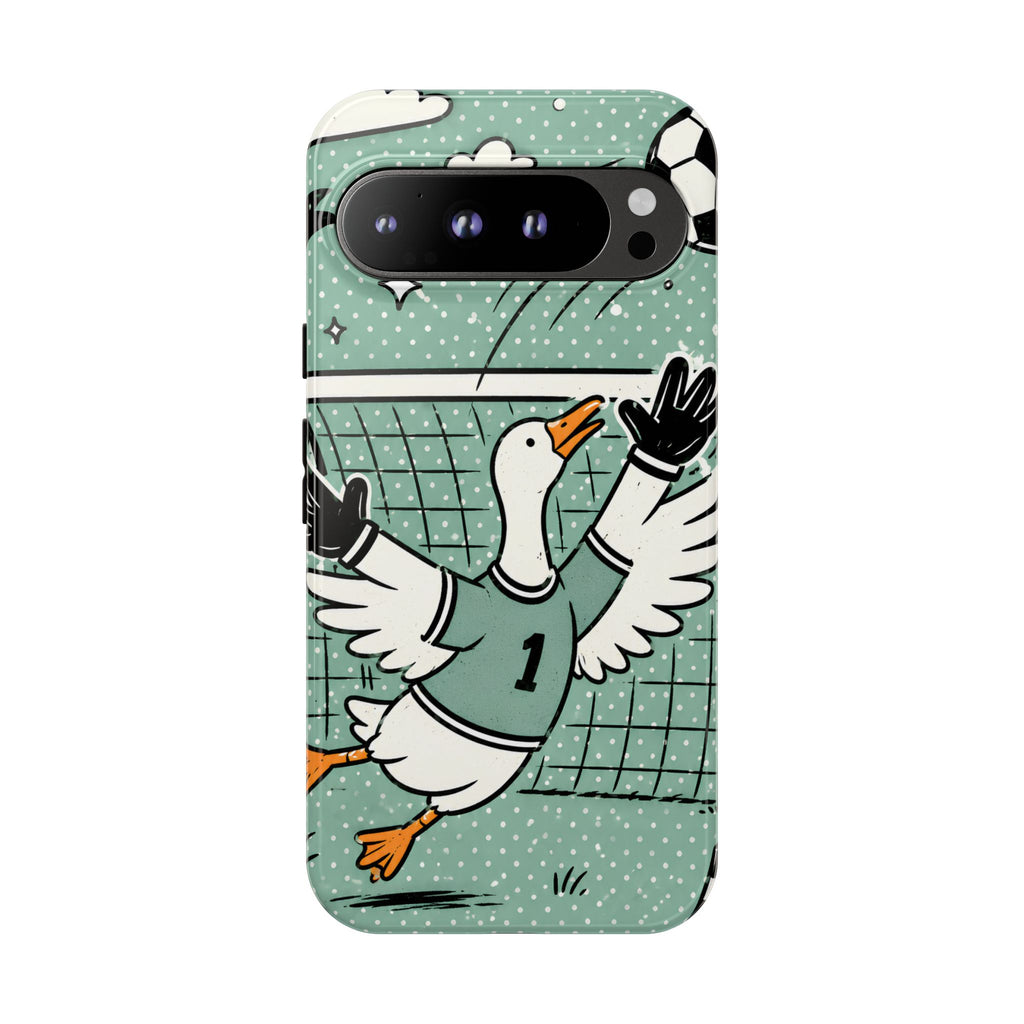 Goalkeeper Goose Google Pixel Phone Case | Funny Soccer Bird Cover