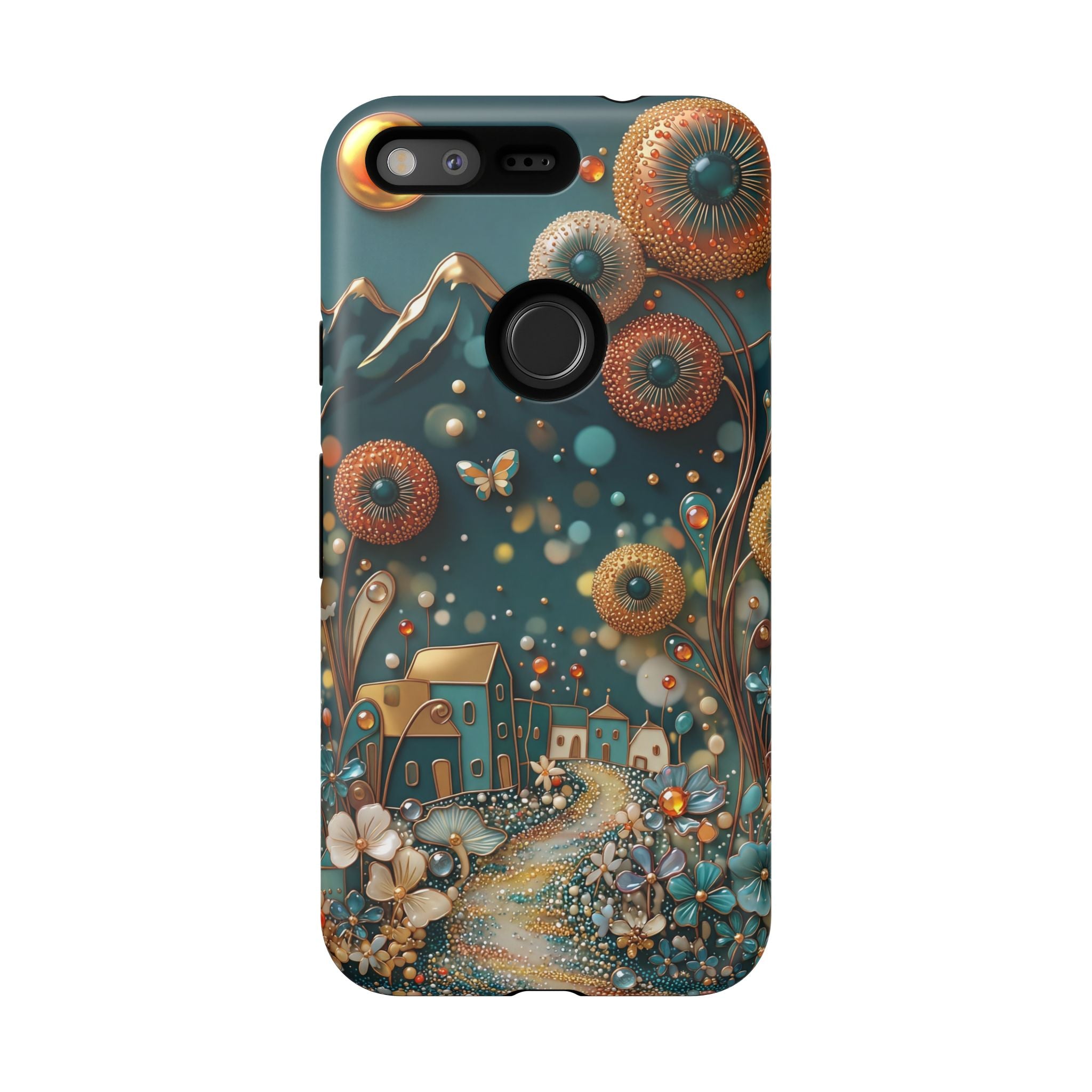 Whimsical Night Village Google Pixel Case