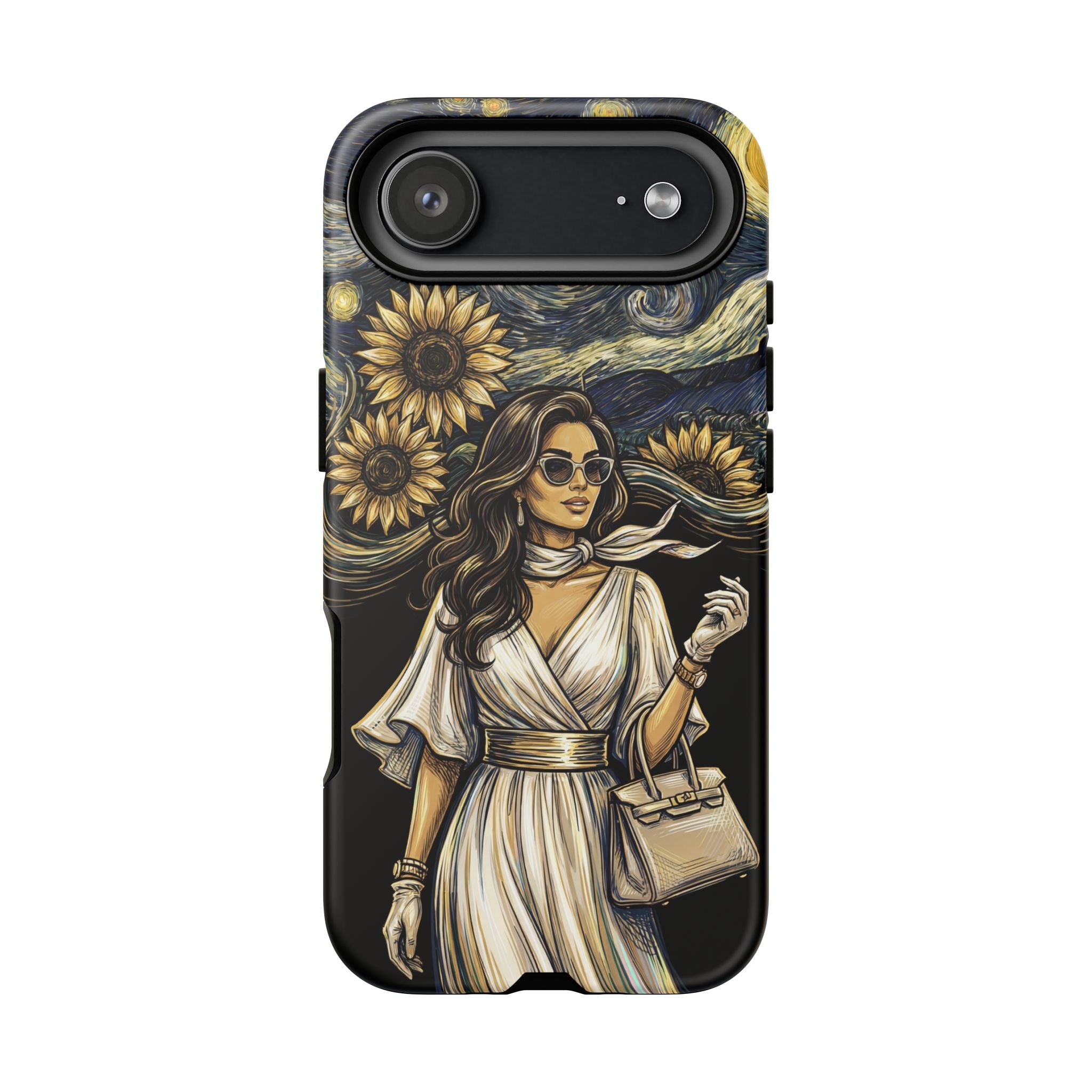 Van Gogh Night Sunflowers iPhone Case | Chic Woman Art