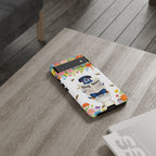 Dog News Floral Google Pixel Phone Case | Cute Dog on Toilet Pattern, Spring Floral