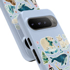 Cute Arctic Animals Tough Google Pixel Phone Case