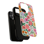 Floral Tough iPhone Case | Colorful Garden Print Protective Cover