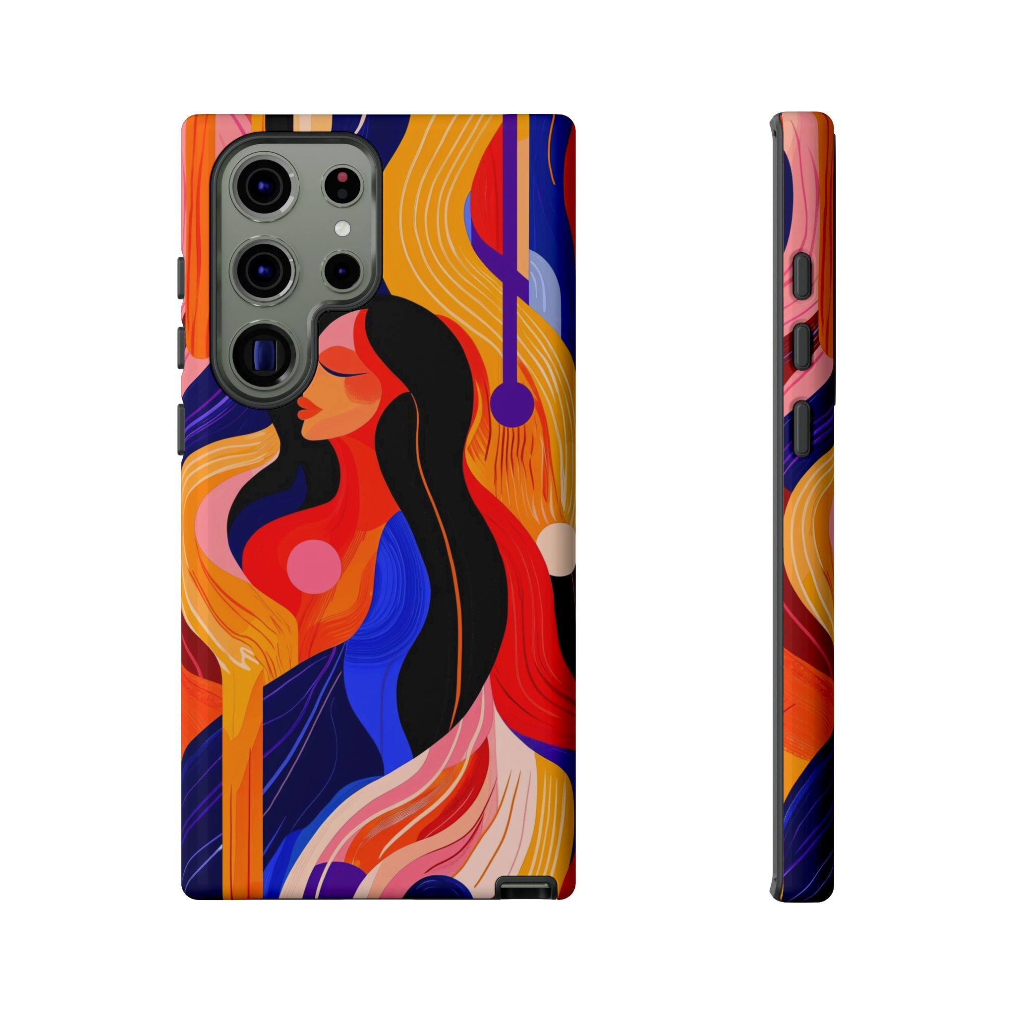 Abstract Colourful Woman Samsung Galaxy Tough Case | Vibrant Artistic
