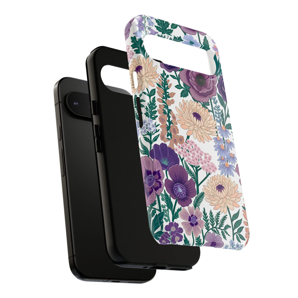 Floral Purple Garden Google Pixel Phone Case | Tough Protective Phone Cover