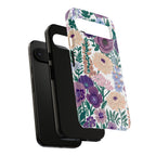 Floral Purple Garden Google Pixel Phone Case | Tough Protective Phone Cover