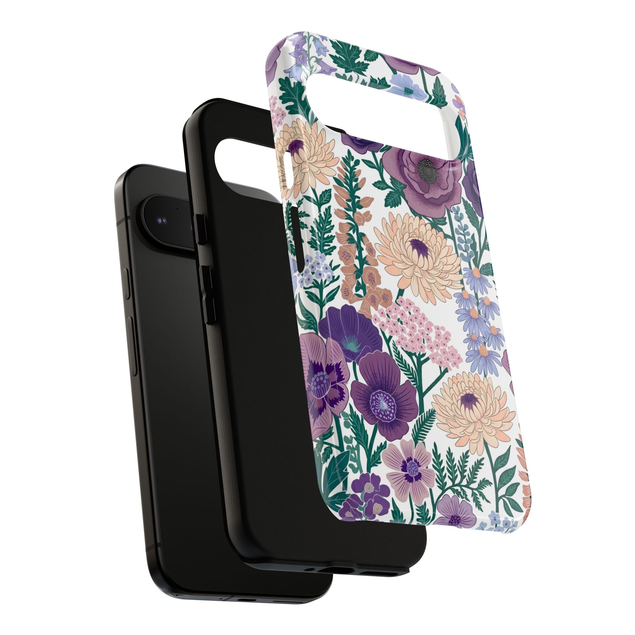 Floral Purple Garden Google Pixel Phone Case | Tough Protective Phone Cover