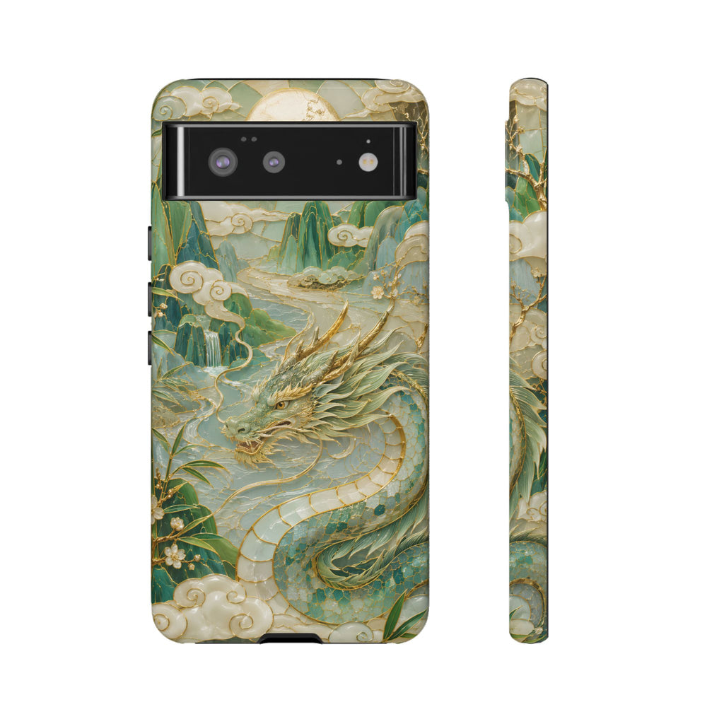 Chinese Dragon Google Pixel Phone Case | Jade Dragon Art Cover