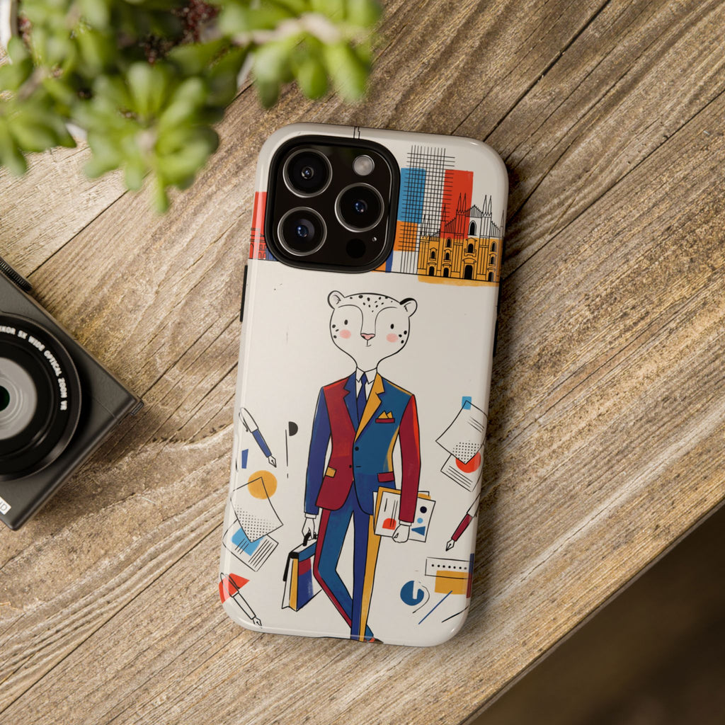 Leopard Executive Phone Case | Business Chic Illustrated