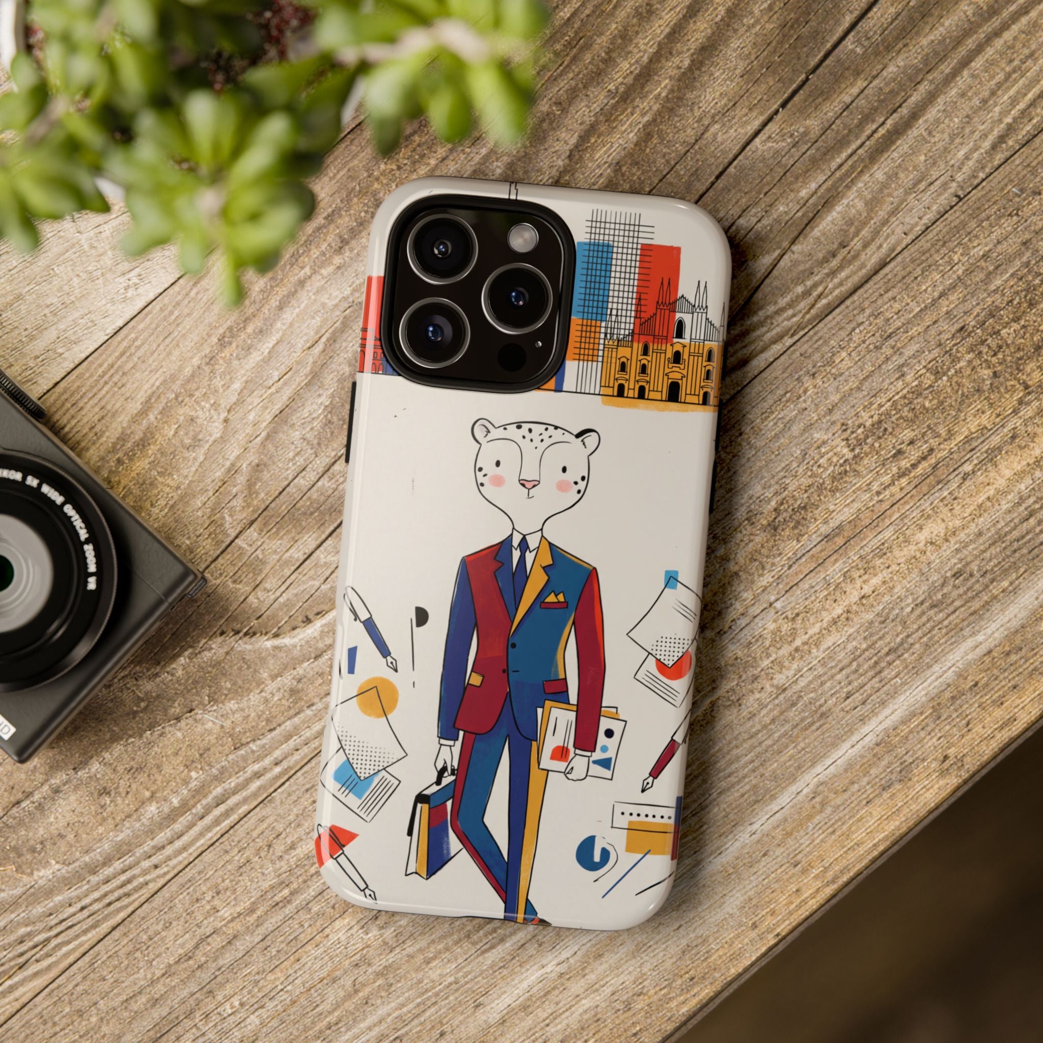 Leopard Executive Phone Case | Business Chic Illustrated
