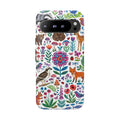 Wild Garden Google Pixel Phone Case | Cute Forest Animals Floral Pattern Tough Case
