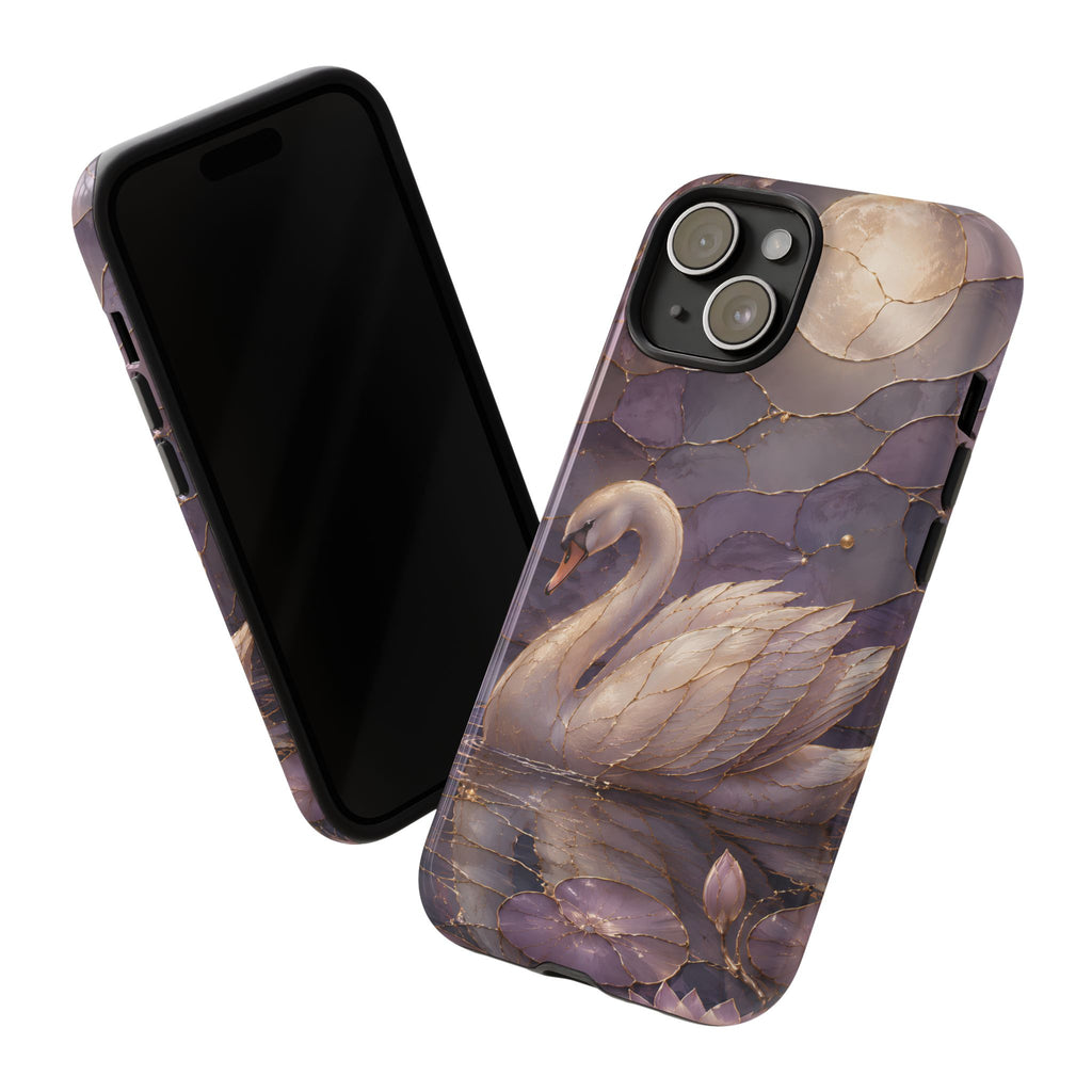 Swan iPhone Case | Moonlit Lake iPhone Case