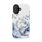 Vintage Blue White Porcelain iPhone Case | Chinoiserie Floral Tough Cover