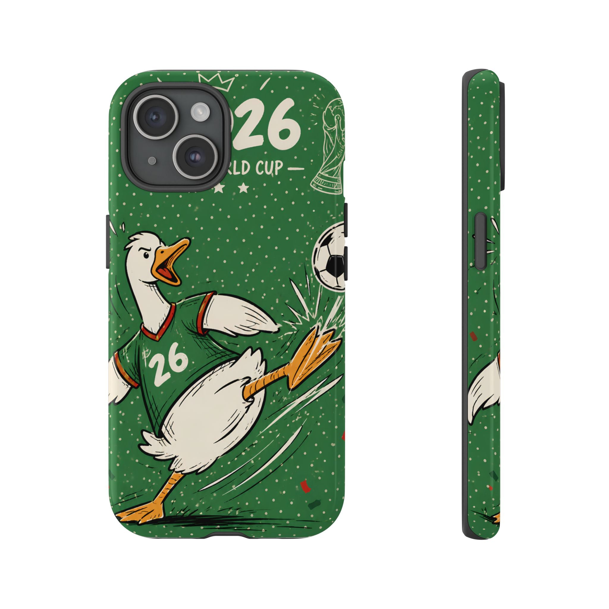 Soccer Duck iPhone Case | Funny Sports Mascot Cover