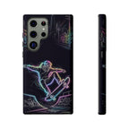Neon Skateboard Samsung Galaxy Phone Case | Glow Skatepark Protective Cover